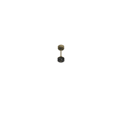 Klassfan DC motor for Ouray. Brass